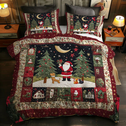 Dog’s Christmas Night Sky WN0310095CL Duvet Cover Set