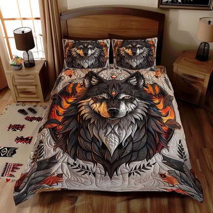 Native American Wolf WJ0810032CL Duvet Cover Set