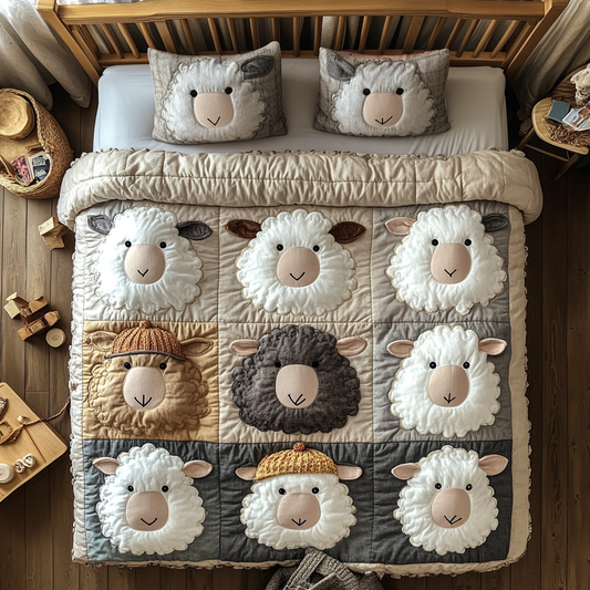 Sheep Family WY0901105CL Duvet Cover Set