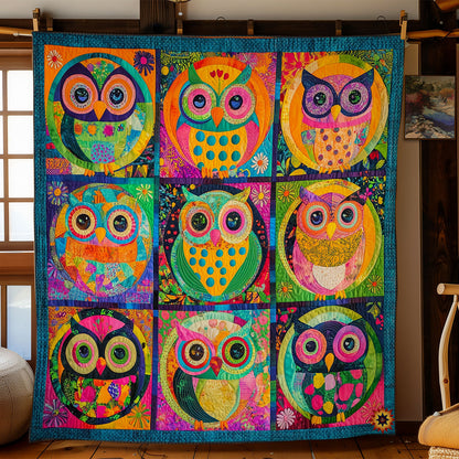 Abstract Colorful Owl WY1211024CL Quilt