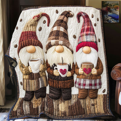 Gnome And Teacup WY0202024CL Quilt