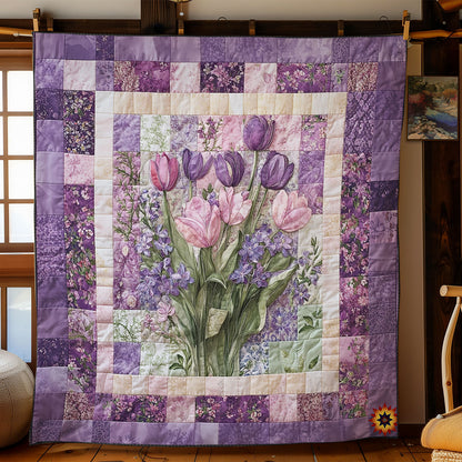 Purple Tulip WY1911046CL Quilt