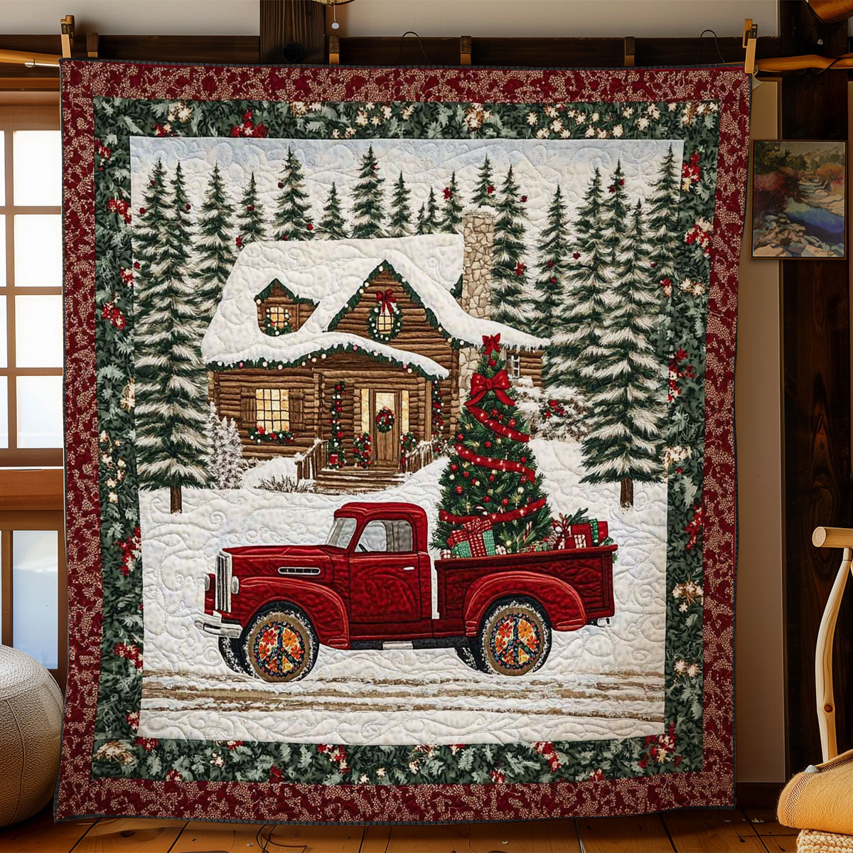 Red Truck Holiday WN0611031CL Quilt