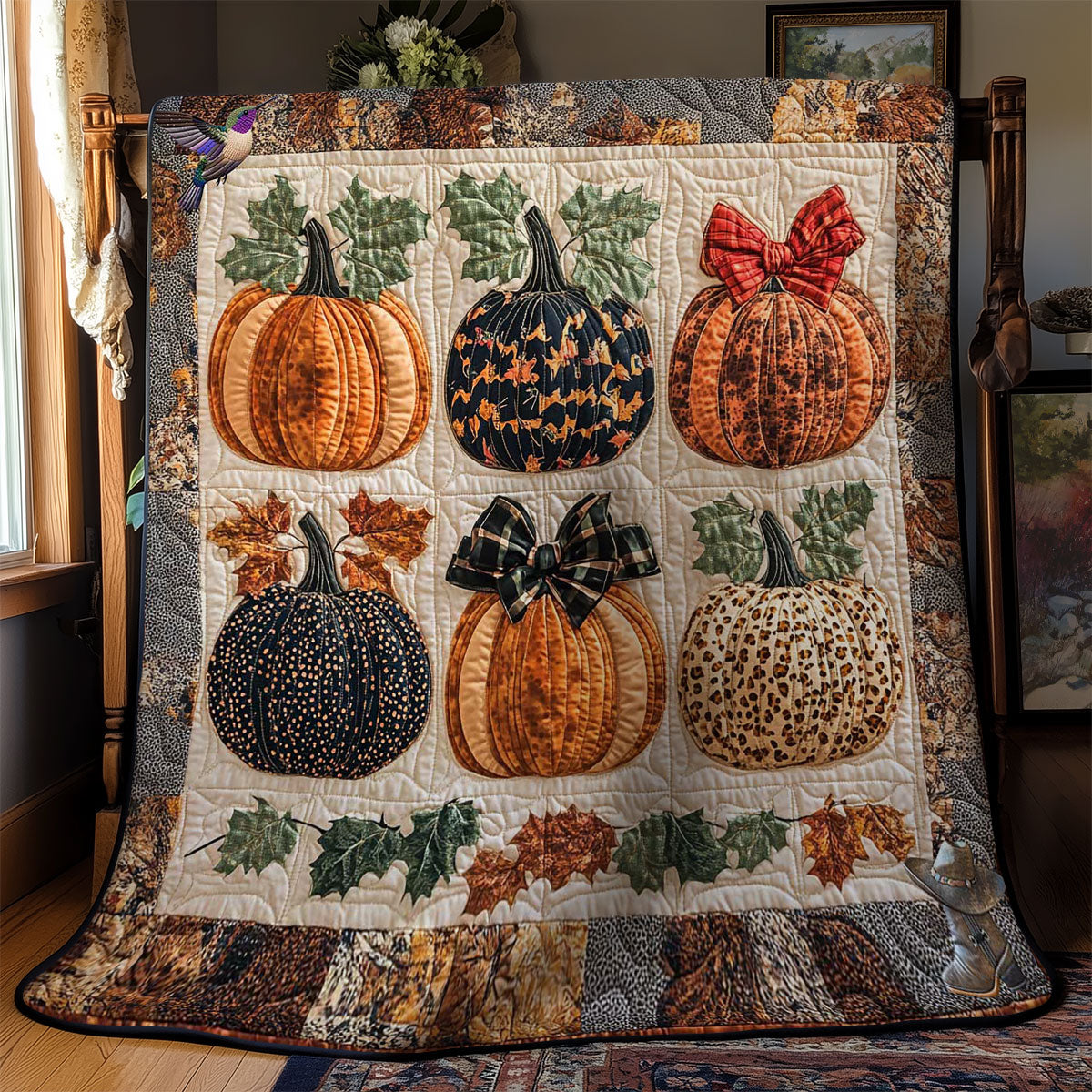 Leopard Pumpkin Patch WN2711054CL Quilt