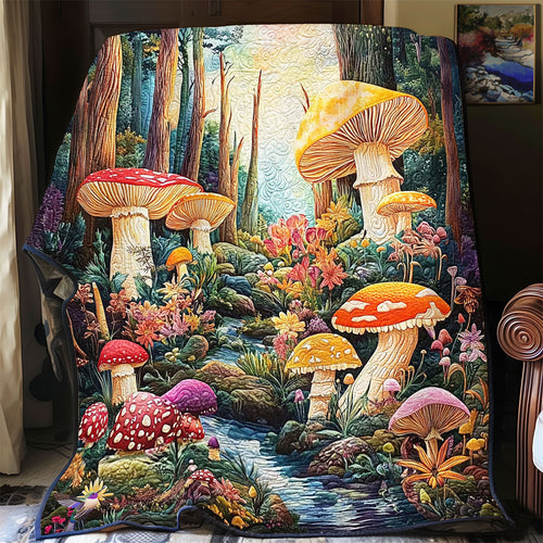 Mushroom Forest WY2511061CL Quilt