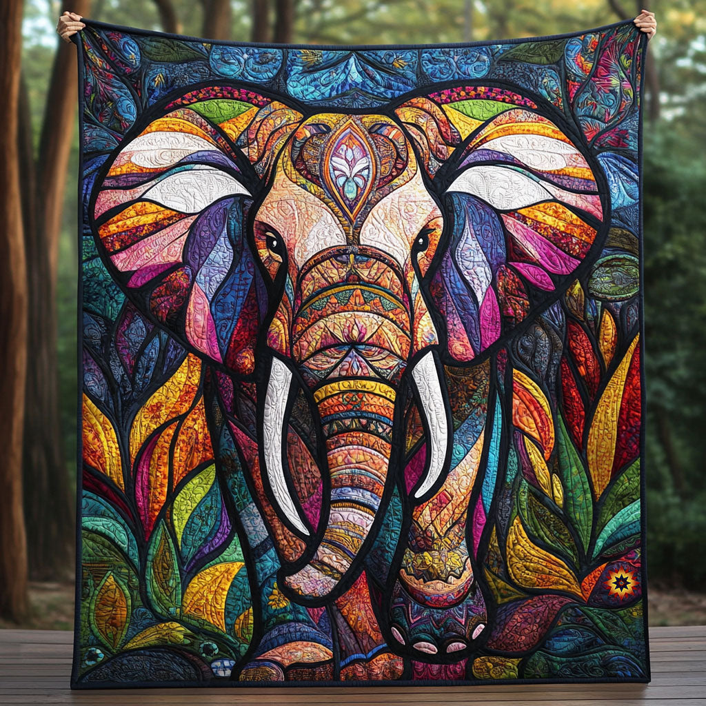 Patchwork Elephant WJ0411020CL Quilt