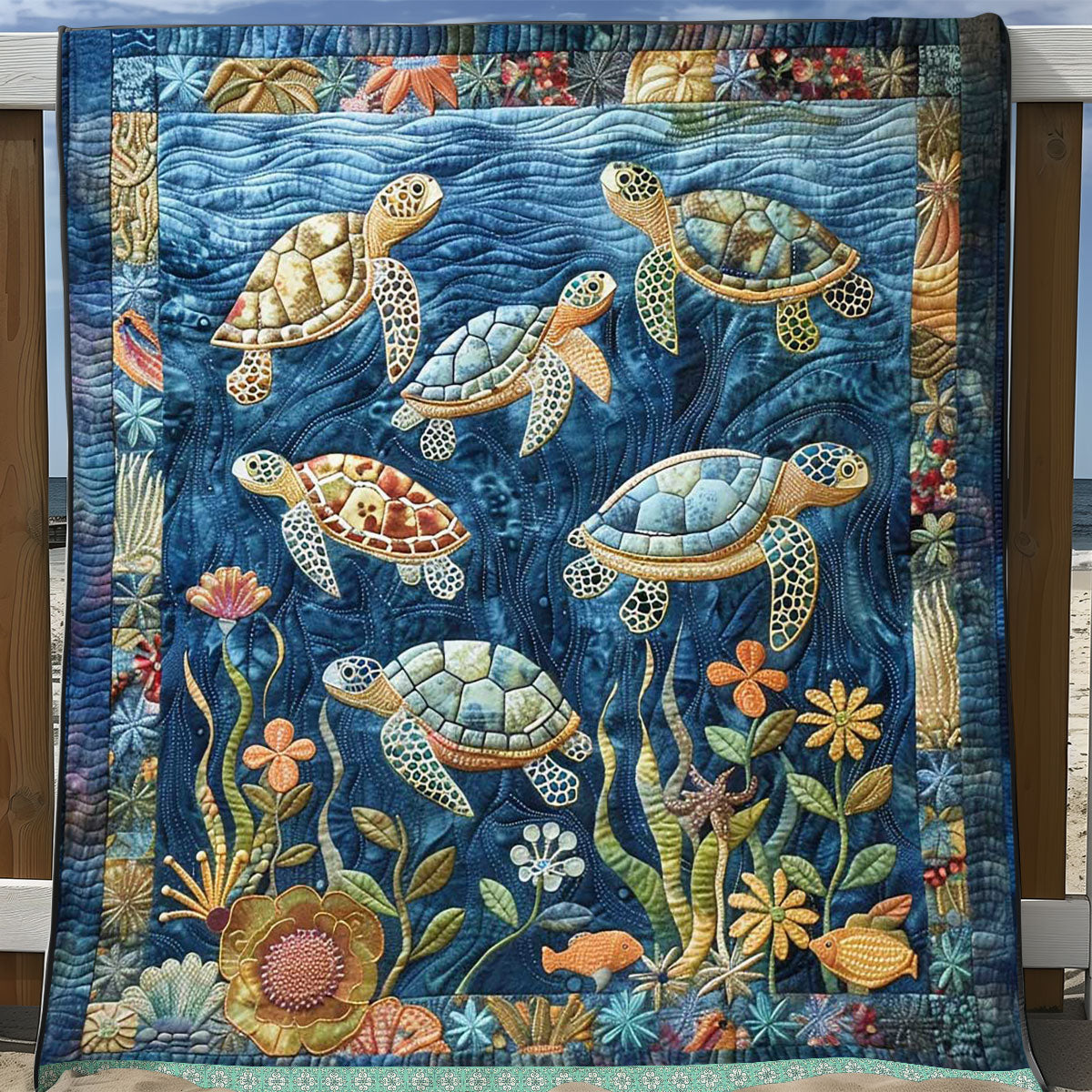 Sea Turtle WJ1209024CL Quilt