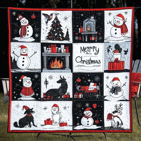 Dog's Elegant Christmas WN0810041CL Quilt