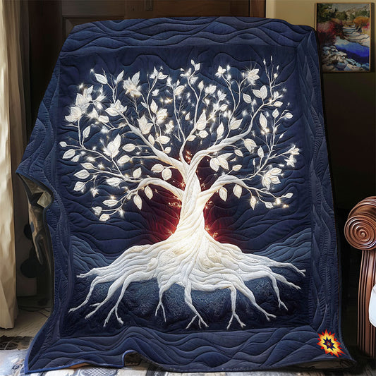 Snow Tree Of Life WY1912057CL Quilt