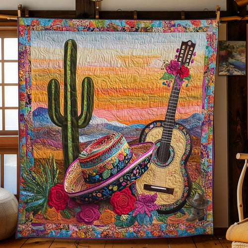 Sombrero And Guitar WN1712009CL Quilt