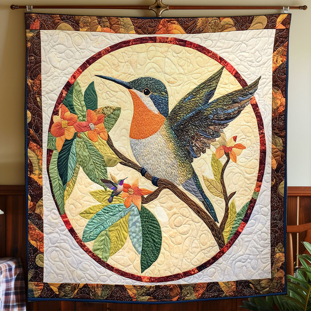 Lens Of Hummingbird WY2210026CL Quilt