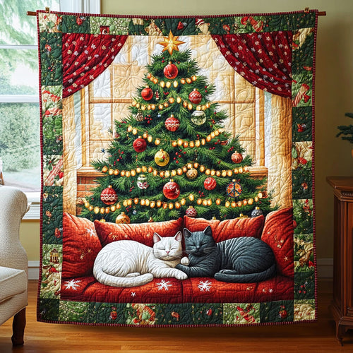 Christmas Cat WJ3110007CL Quilt
