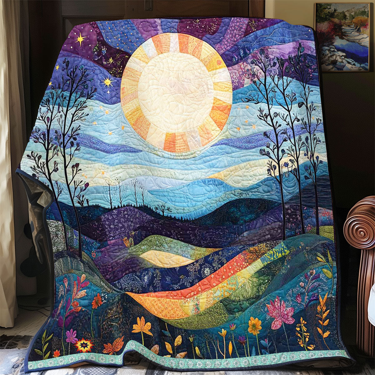 Night In Mountainous WP1311013CL Quilt