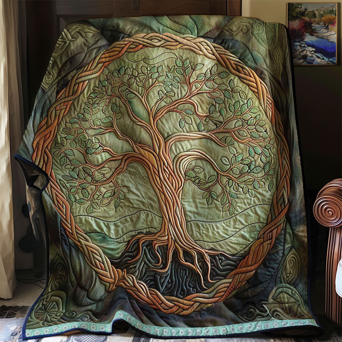 Tree of Life Vibrant Growth WN1209054CL Quilt