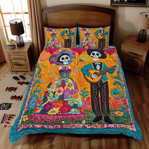 Couple Day Of The Dead WX2112053CL Duvet Cover Set