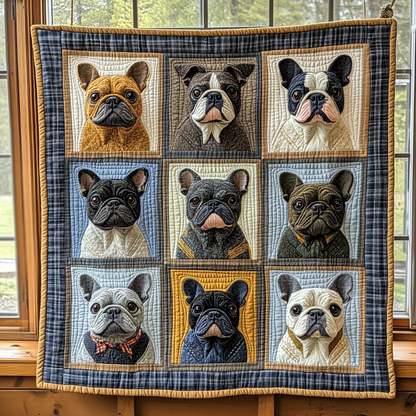 Bulldog Snuggle WN2309003CL Quilt