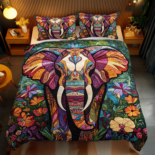 Patchwork Elephant WJ1211032CL Duvet Cover Set