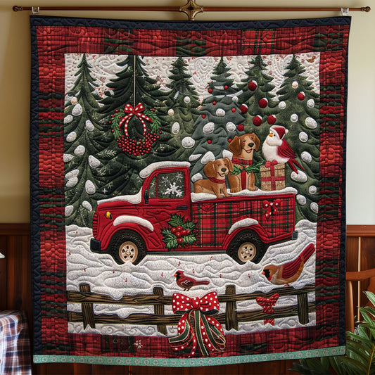 Dachshund Delivery On The Red Truck WN1109013CL Quilt