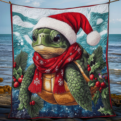 Santa Turtle WY2211030CL Quilt