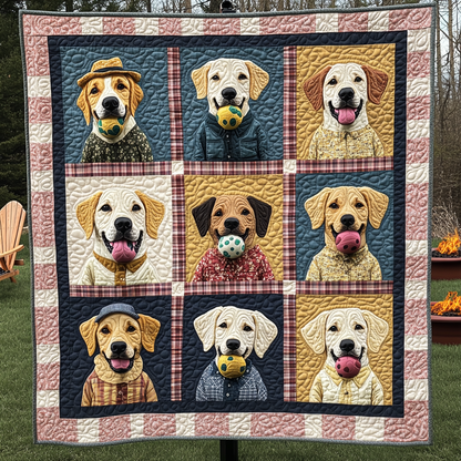 Happy Ball Labrador Retriever WN2009060CL Quilt