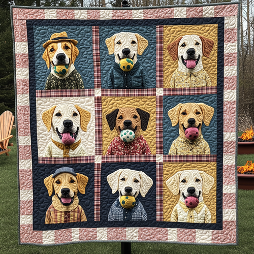 Happy Ball Labrador Retriever WN2009060CL Quilt