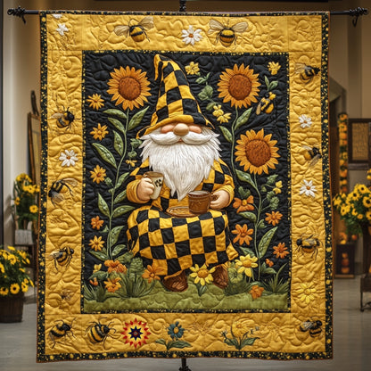 Sunflower Gnome WU0912014CL Quilt