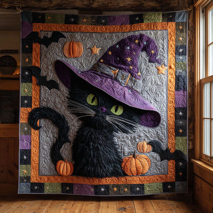 Halloween Witch Cat CW1109050CL Quilt