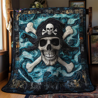 Golden Skull Treasures WN1212049CL Quilt