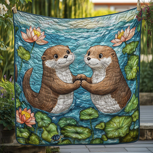 Otter Happy WT0410030CL Quilt