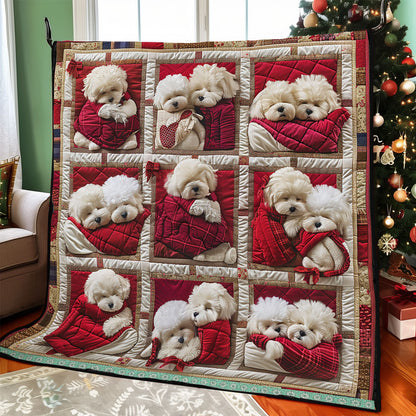 Bichon Chilling WP0609005CL Quilt