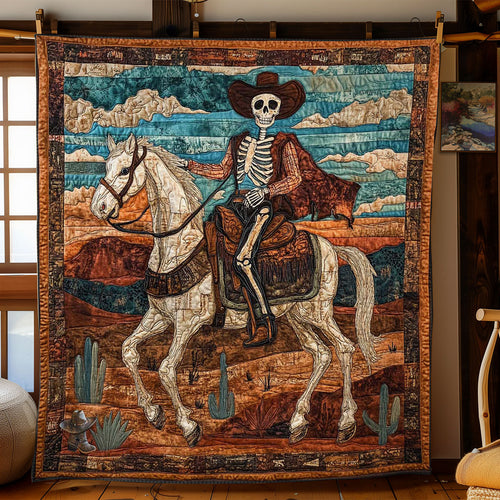 Skeleton Cowboy Ride WN0411030CL Quilt