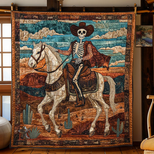 Skeleton Cowboy Ride WN0411030CL Quilt