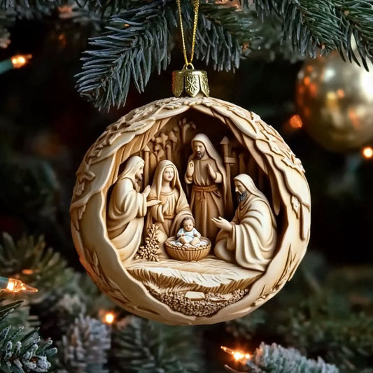 Christian Star Miracle WN1610044CL Christmas Ornament