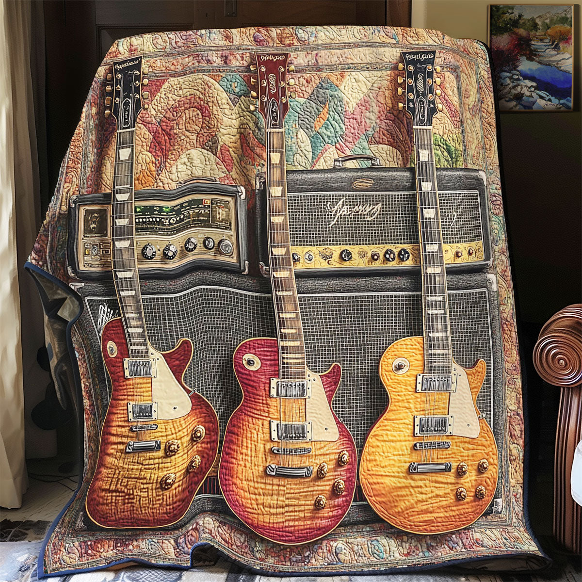 Three Guitar WY2911039CL Quilt