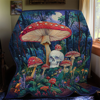 Skull Mushroom Forest WY2511028CL Quilt