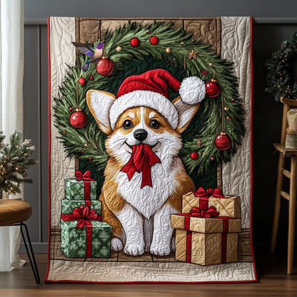 Christmas Corgi WX0511009CL Quilt