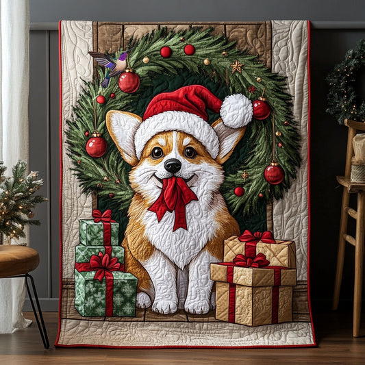 Christmas Corgi WX0511009CL Quilt