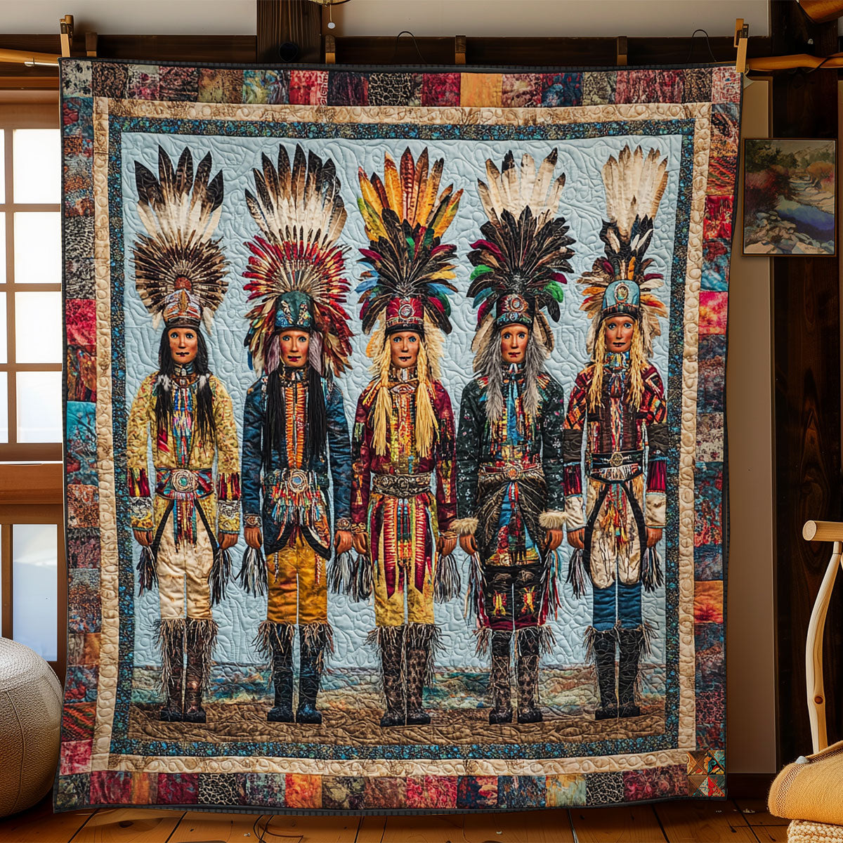 Nutcracker Native American WY0811029CL Quilt