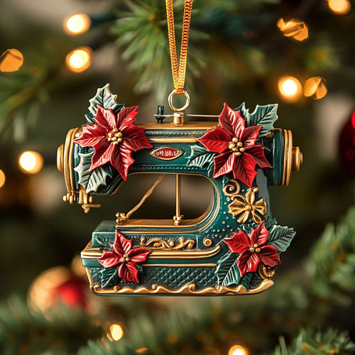 Heartfelt Sewing Machine WN2010032CL Christmas Ornament