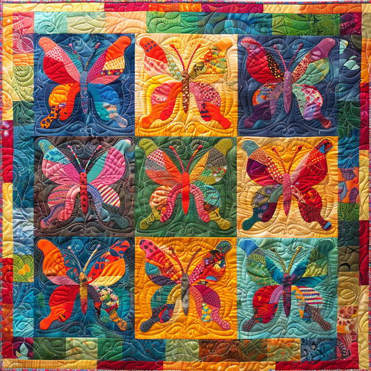 Fabric Butterflies XR2105011CL Quilt