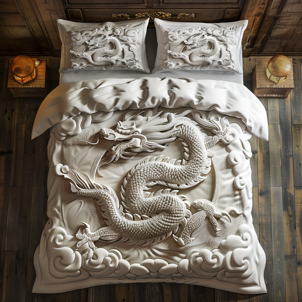 Magic White Dragon WY0801110CL Duvet Cover Set