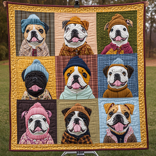 Sweet Bulldog WN2009051CL Quilt