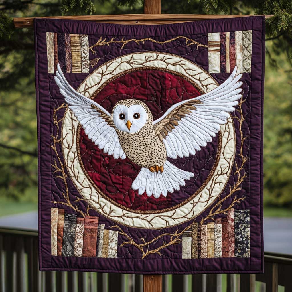 Rune Library Owl WP1709016CL Quilt