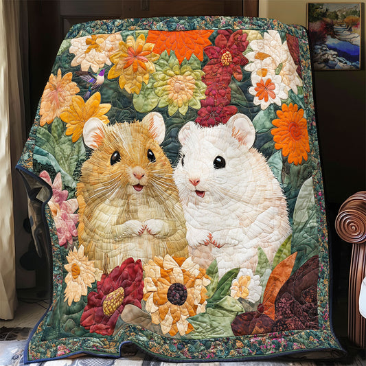 Flower Garden Of Hamster WY0611032CL Quilt