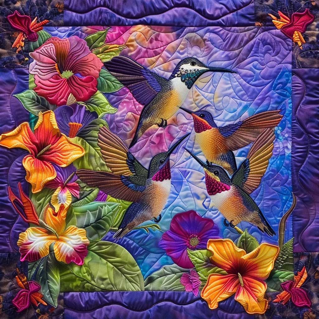 Family Hummingbird XR1008017CL Quilt