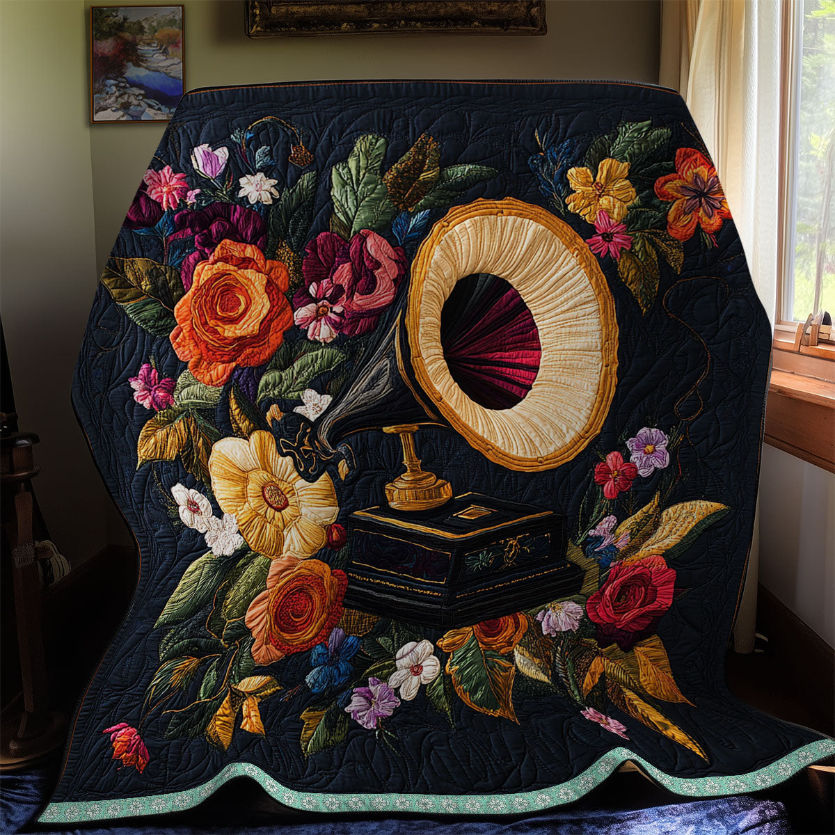 Antique Gramophone WX1911001CL Quilt