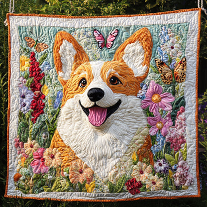 Corgi Butterfly WT1403124CL Quilt