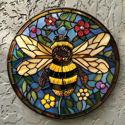 Bee WJ2709036CL Stained Glass Suncatcher