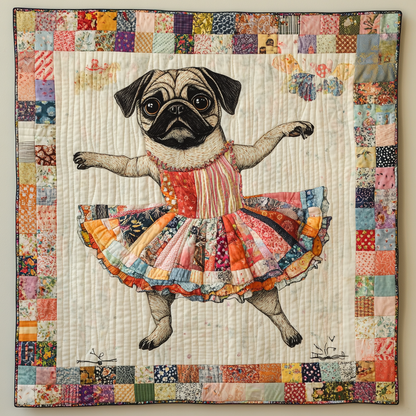 Graceful Pug WN2509091CL Quilt