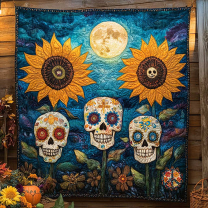 Sunflower Skull WN2810053CL Quilt